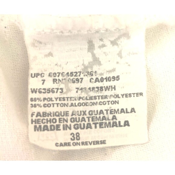 VINTAGE DICKIES Men’s Long Work Shorts~WhiteDenimCotton~Loose Fit Size 38 - Picture 5 of 5